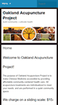 Mobile Screenshot of oaklandacupunctureproject.com